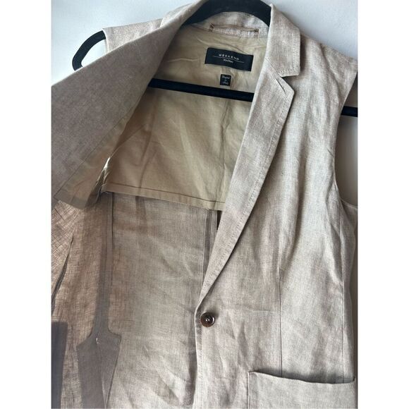Max Mara Weekend 100% Linen Vest size 4 neutral, glam, vacation - Picture 8 of 8